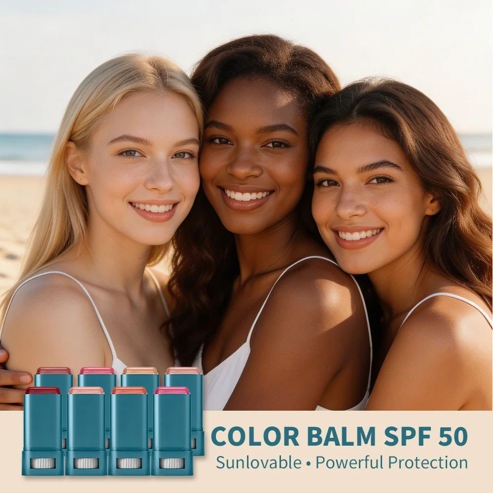 SPF 50 Hydrating Blush Stick for Face and Lips