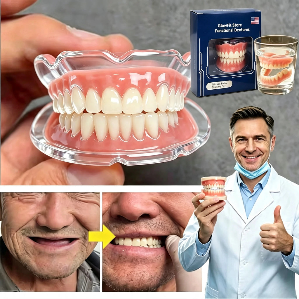Instant Smile Cosmetic Dentures for Full Mouth