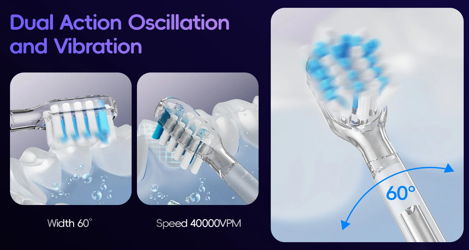 Portable Electric Water Flosser and Sonic Toothbrush Oral Care Kit - 14