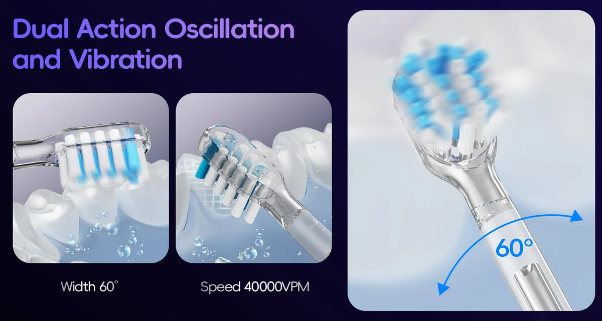 Portable Sonic Toothbrush and Water Flosser Oral Care Set
