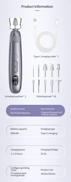Electric Cordless Nail Drill and Manicure Pedicure Kit