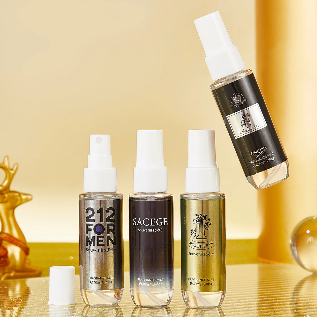 4 Piece Men Fragrance Spray Set Long Lasting Aromatic Cologne Gift