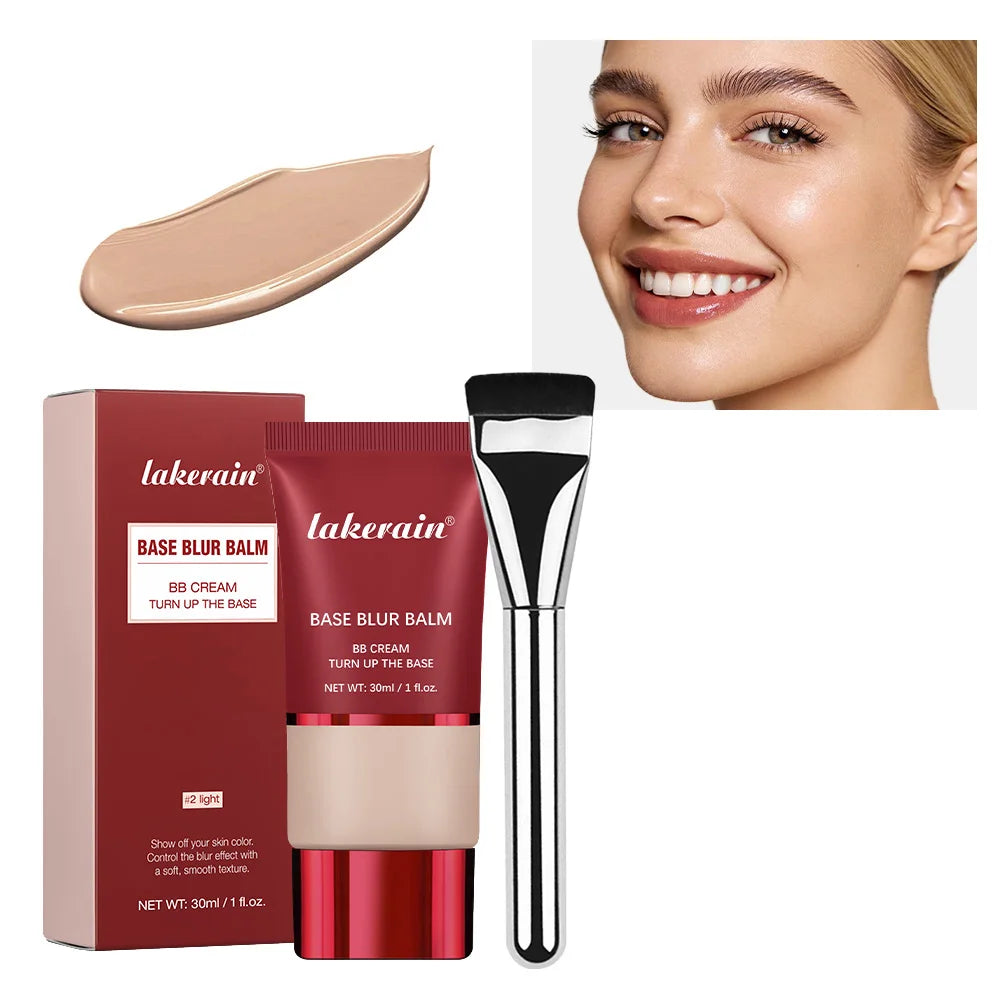 Blur Base Balm with Applicator Brush for Smooth Matte Finish - 25