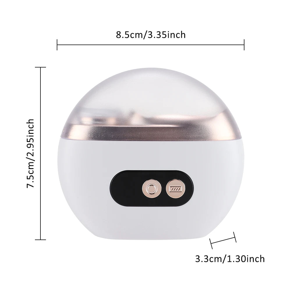 Electric Nail Trimmer and Polisher with LED Light