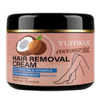YUITIKUE Coconut Oil Hair Removal Cream Gentle Depilatory for Women