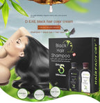 Dexe Black Hair Dye Shampoo Instant Natural Color Restorer 400ml