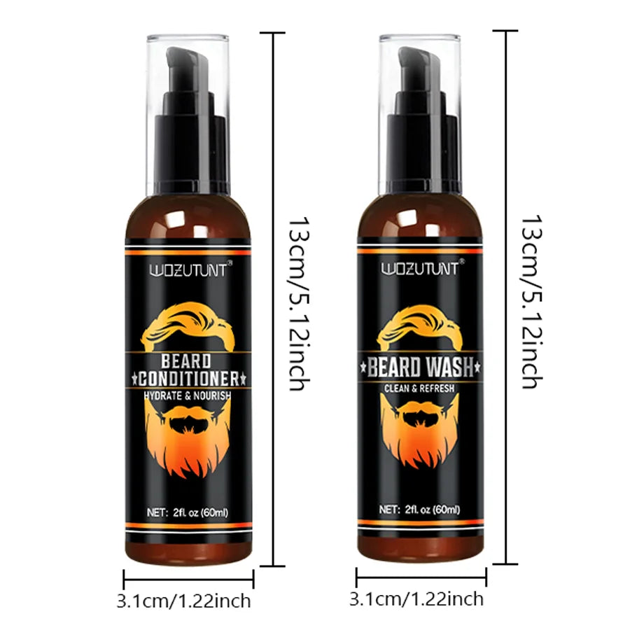 Beard Wash and Conditioner Grooming Kit for Men - 7