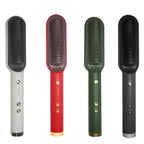 Professional Ceramic Hair Straightener Brush Fast Heating Styling Tool