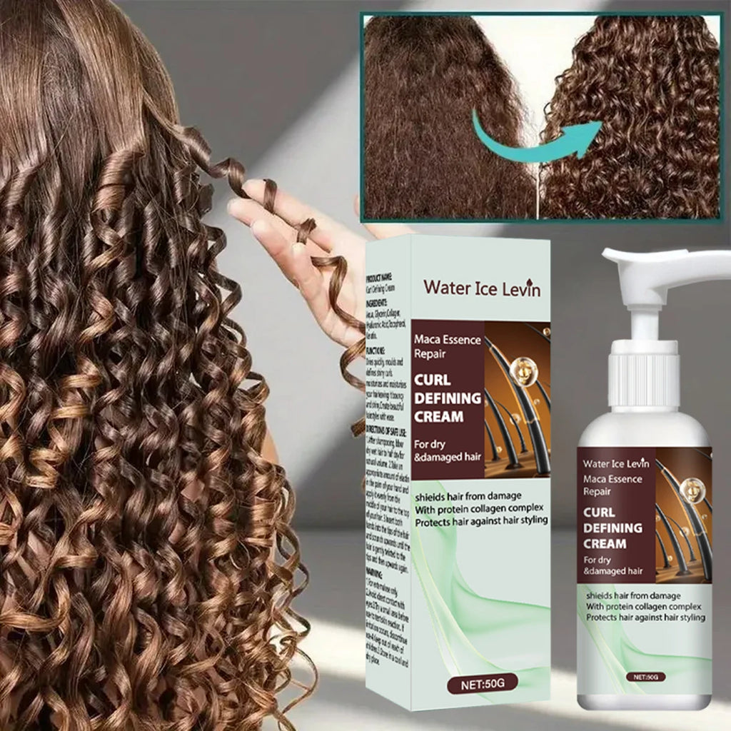 Maca Essence Curl Defining Hair Cream with Keratin and Collagen 50g