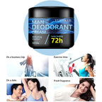 YUITIKUE Men Deodorant Cream 50g Long Lasting Antiperspirant Body Stick
