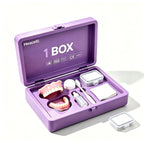 Realistic Cosmetic Denture Set with Portable Storage Case