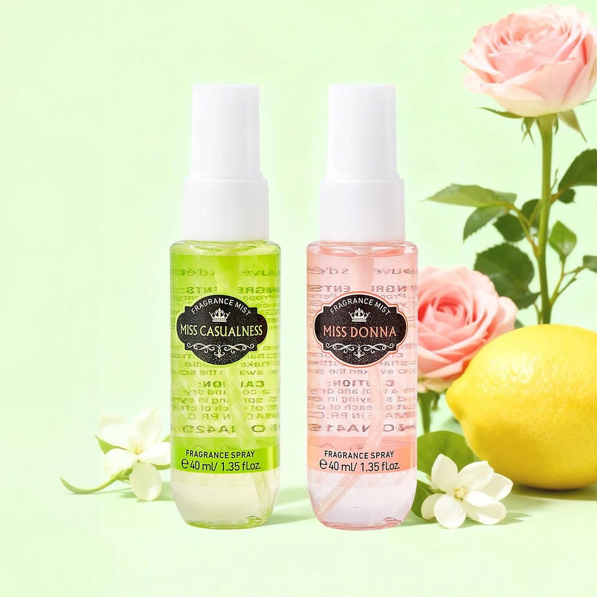 4 Piece Fragrance Spray Set Unisex Long Lasting Perfume Mist Collection