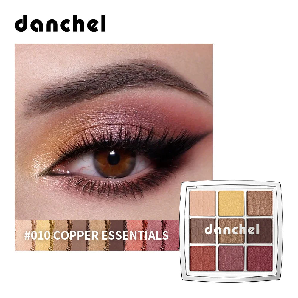 9-Color Professional Eyeshadow Palette Matte and Shimmer