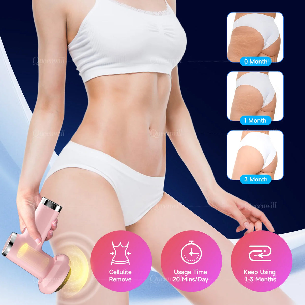 Portable Electric Body Sculpting and Cellulite Massage Device