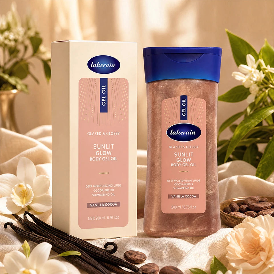 Sunlit Glow Shimmer Body Oil with Vanilla and Cocoa