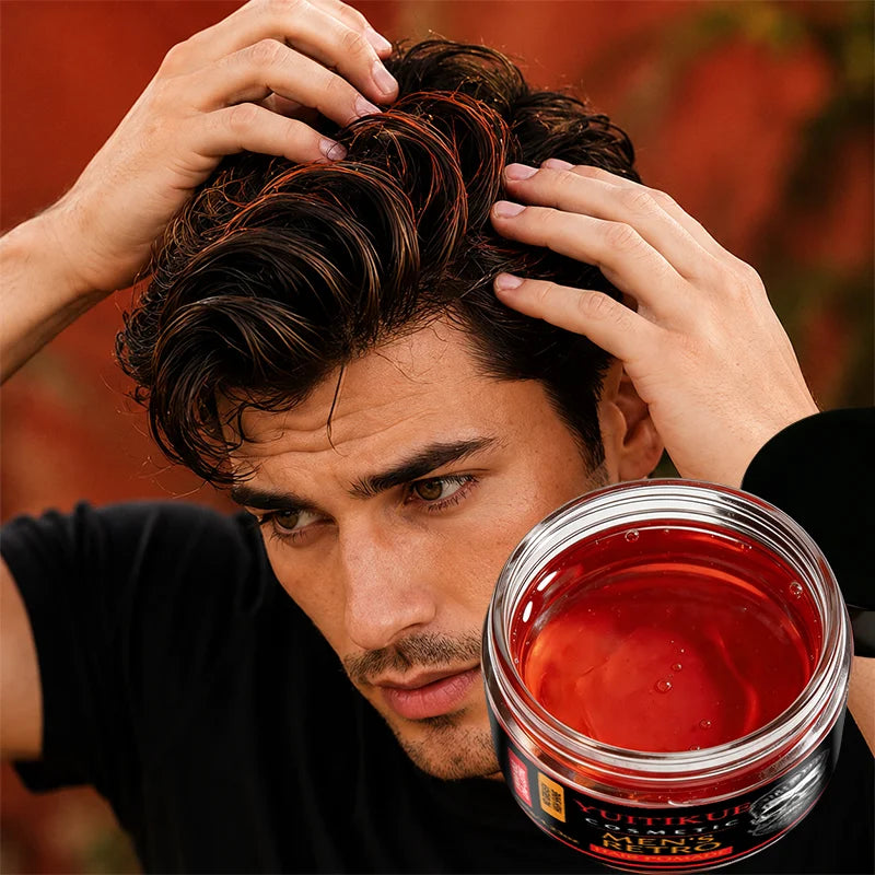 YUITIKUE Retro Men Hair Pomade Strong Hold Styling Wax