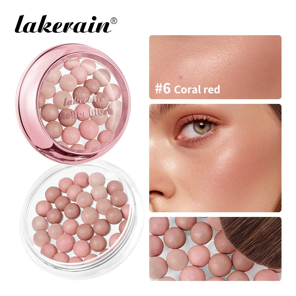 Shimmering Spherical Blush Powder Beads - 1