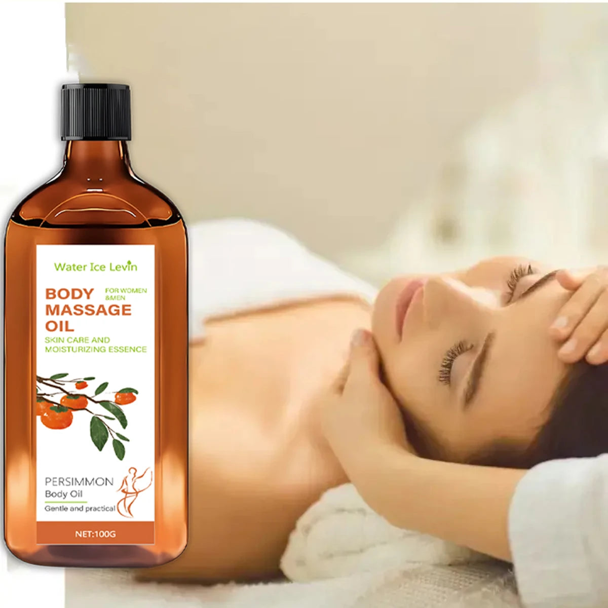 Water Ice Levin Body Massage Oil Moisturizing Skin Care Duo 200g