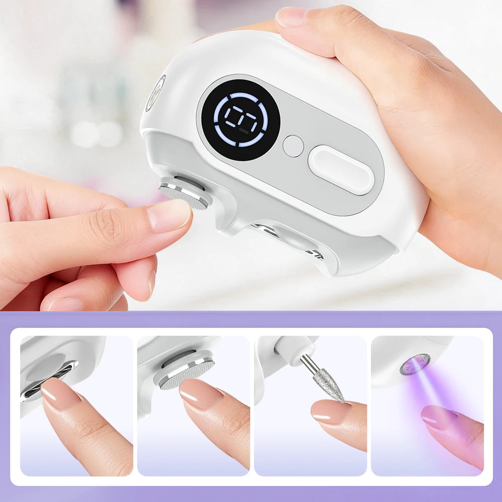 Electric Automatic Nail Clipper and Trimmer Set