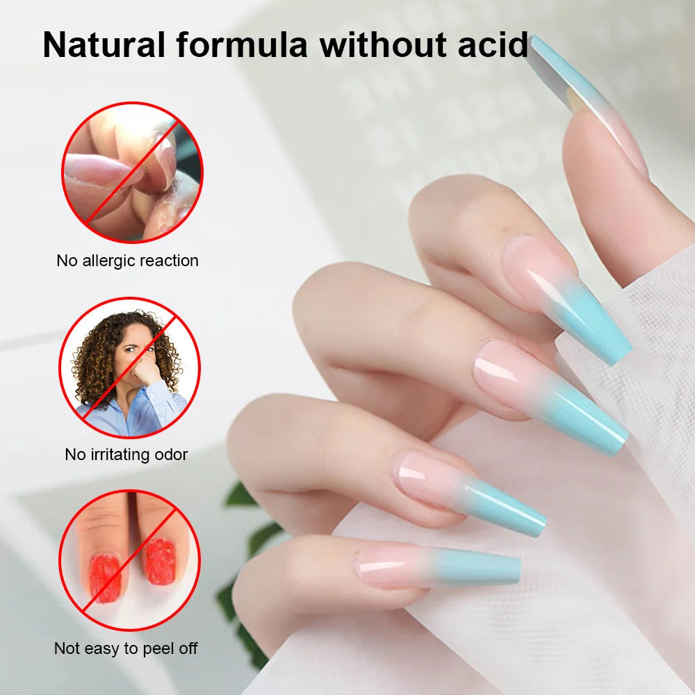 Nail Prep Dehydrator and Primer Set for Long-Lasting Gel Manicure