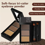 O'CHEAL Three Color Eyebrow Powder Waterproof Makeup Palette