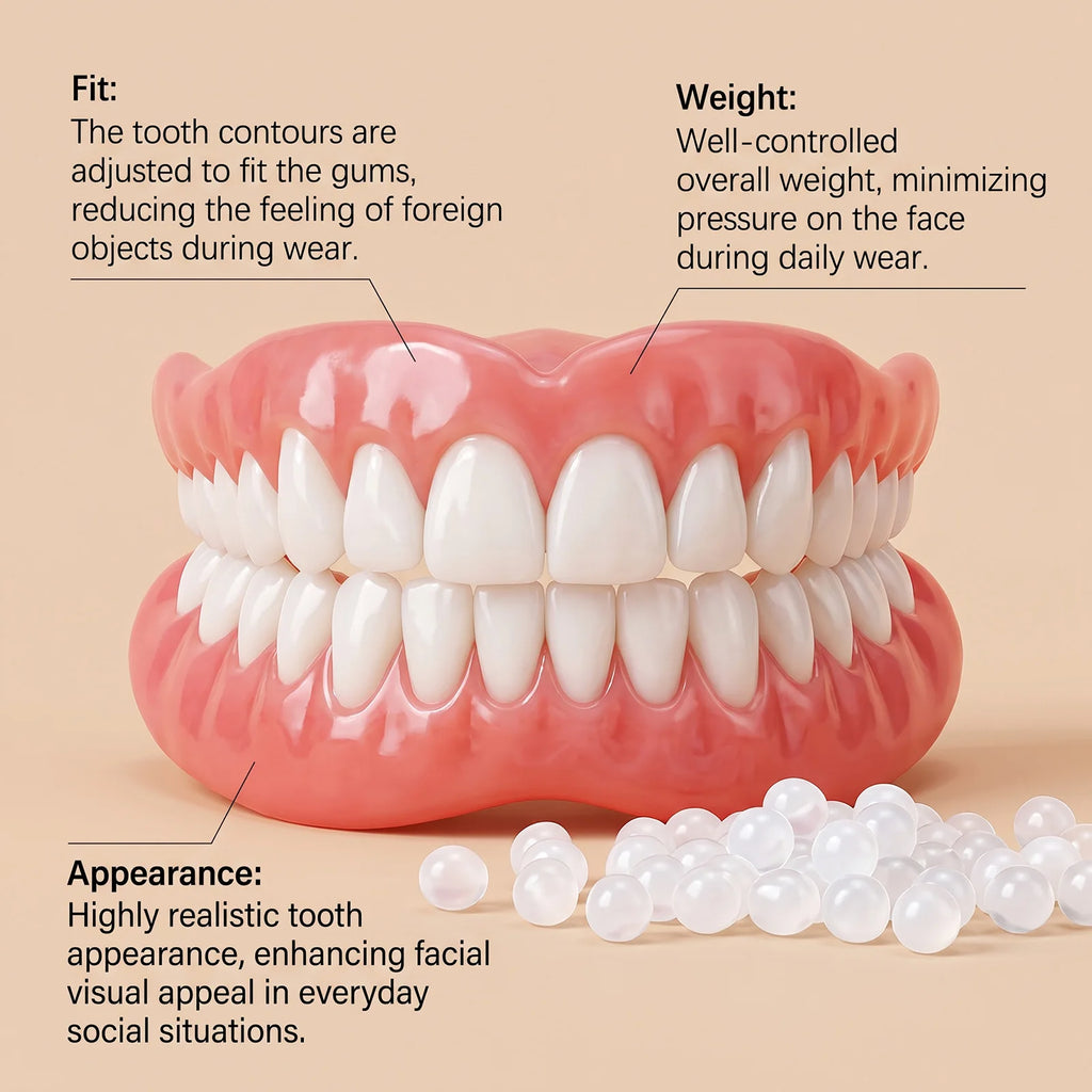 Comfort Fit Cosmetic Smile Veneers for Upper and Lower Teeth