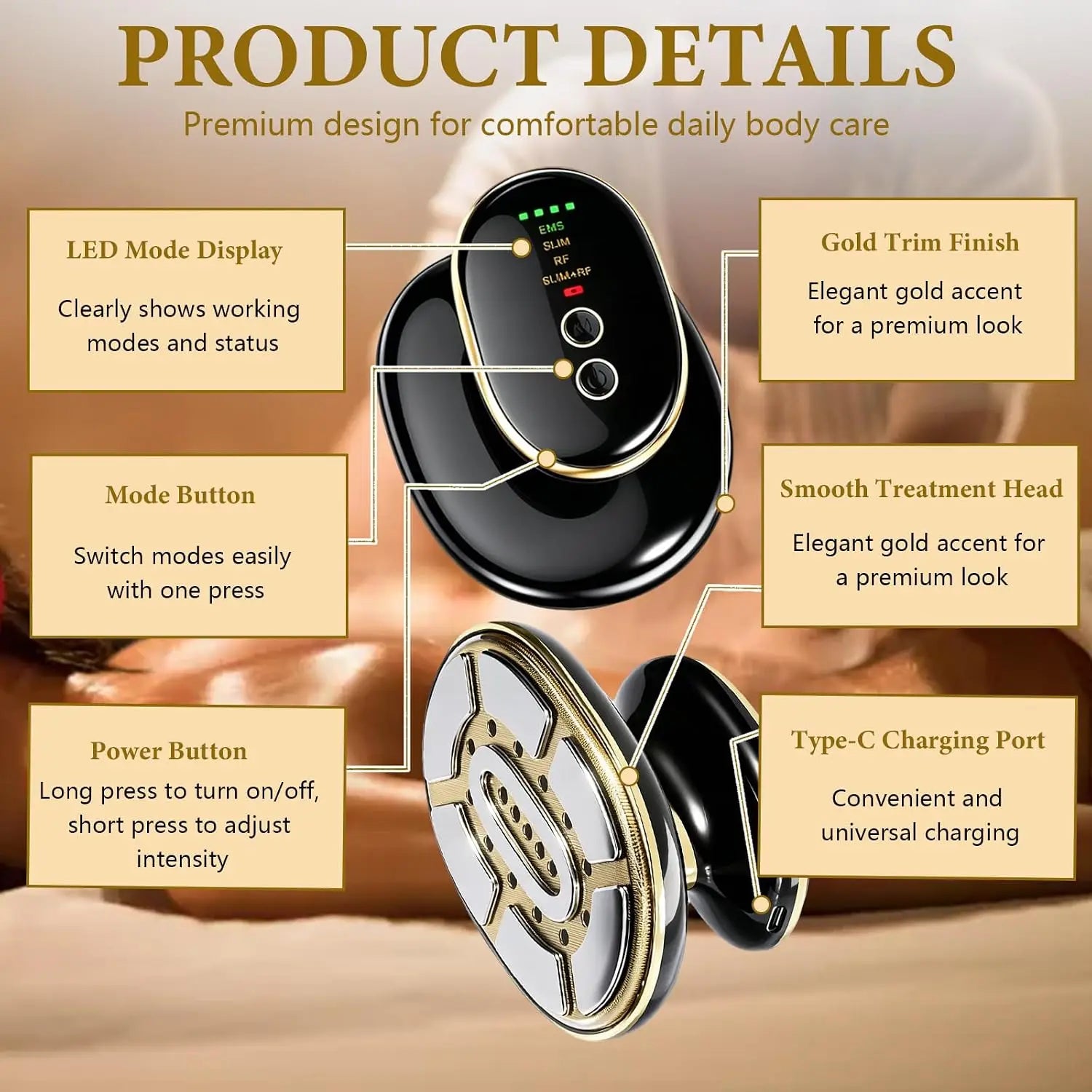 4-in-1 LED Body Sculpting and Cellulite Massage Device - 12