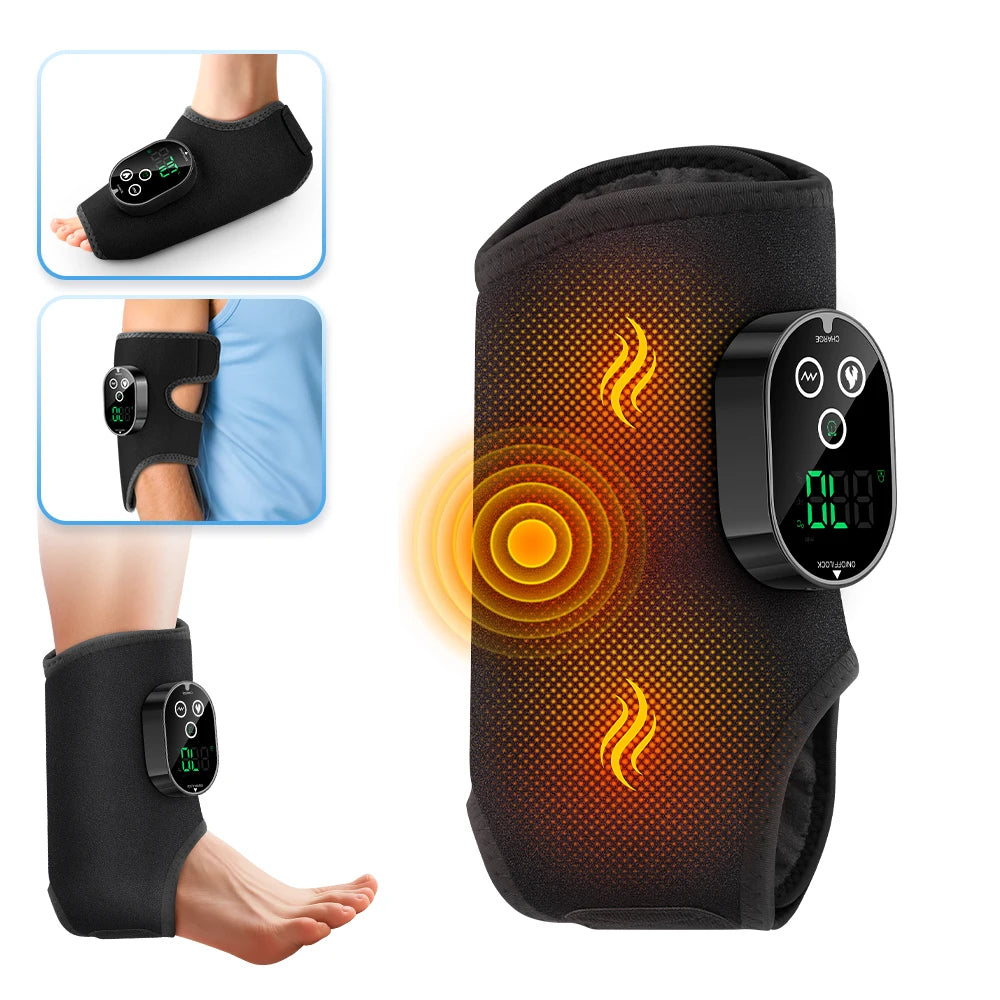 Heated Vibration Ankle and Calf Massage Wrap