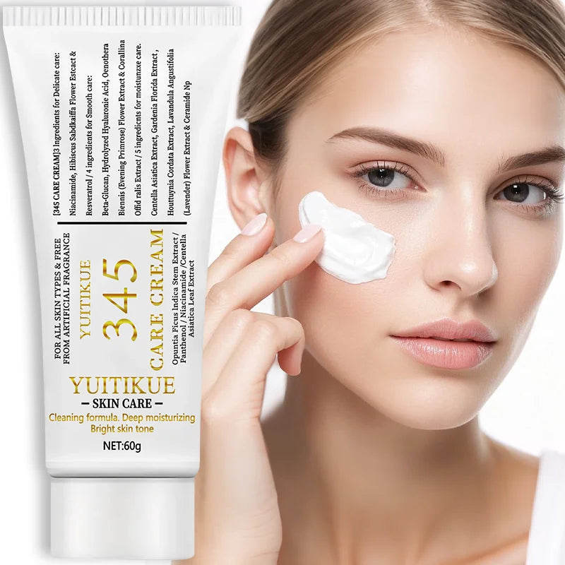 YUITIKUE 345 Care Cream Moisturizing Facial Treatment for Dry Rough Skin