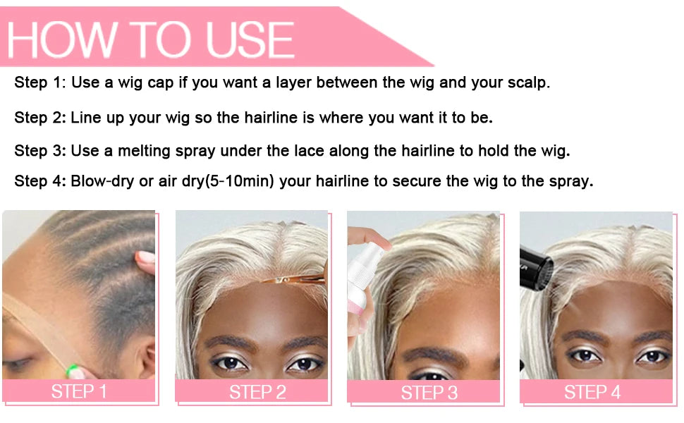 60ml Melting Spray for Lace Front Wigs with Long Lasting Secure Hold - 10