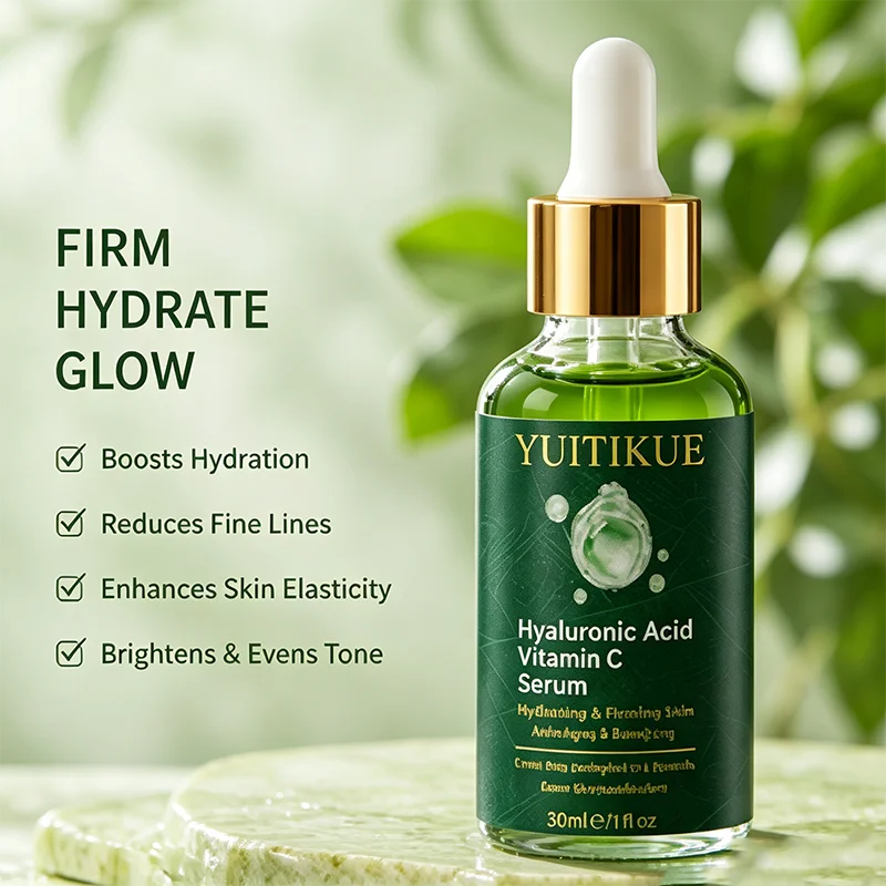 Vitamin C Hyaluronic Acid Facial Serum Brightening Moisturizing Essence - 4