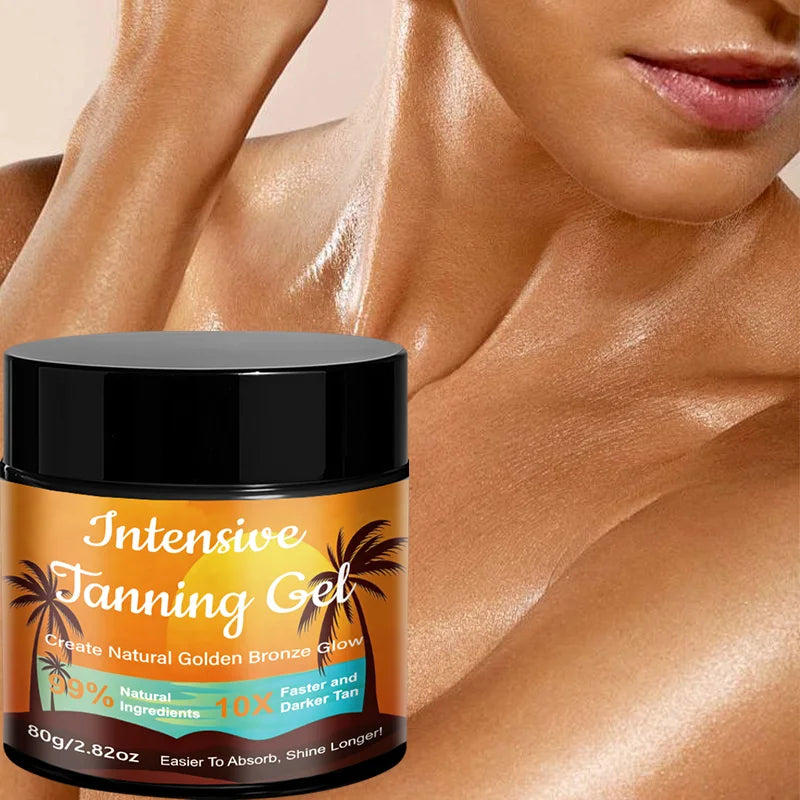 YUITIKUE Intensive Tanning Gel Natural Bronzer for Golden Bronze Glow - 7