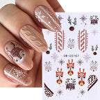 3D Christmas Cartoon Nail Art Stickers