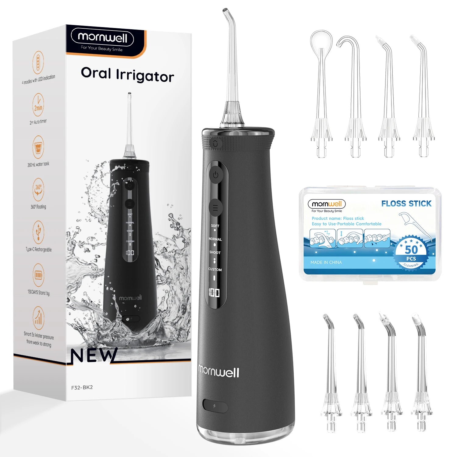 Portable Cordless Water Flosser for Teeth Cleaning and Gum Health - 19