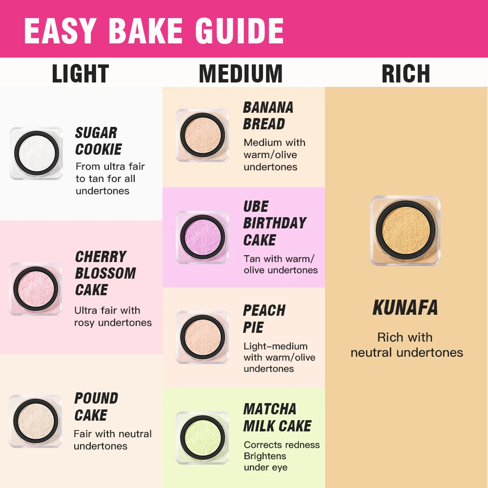 Matte Loose Setting Powder for Oil Control and Long-Lasting Makeup