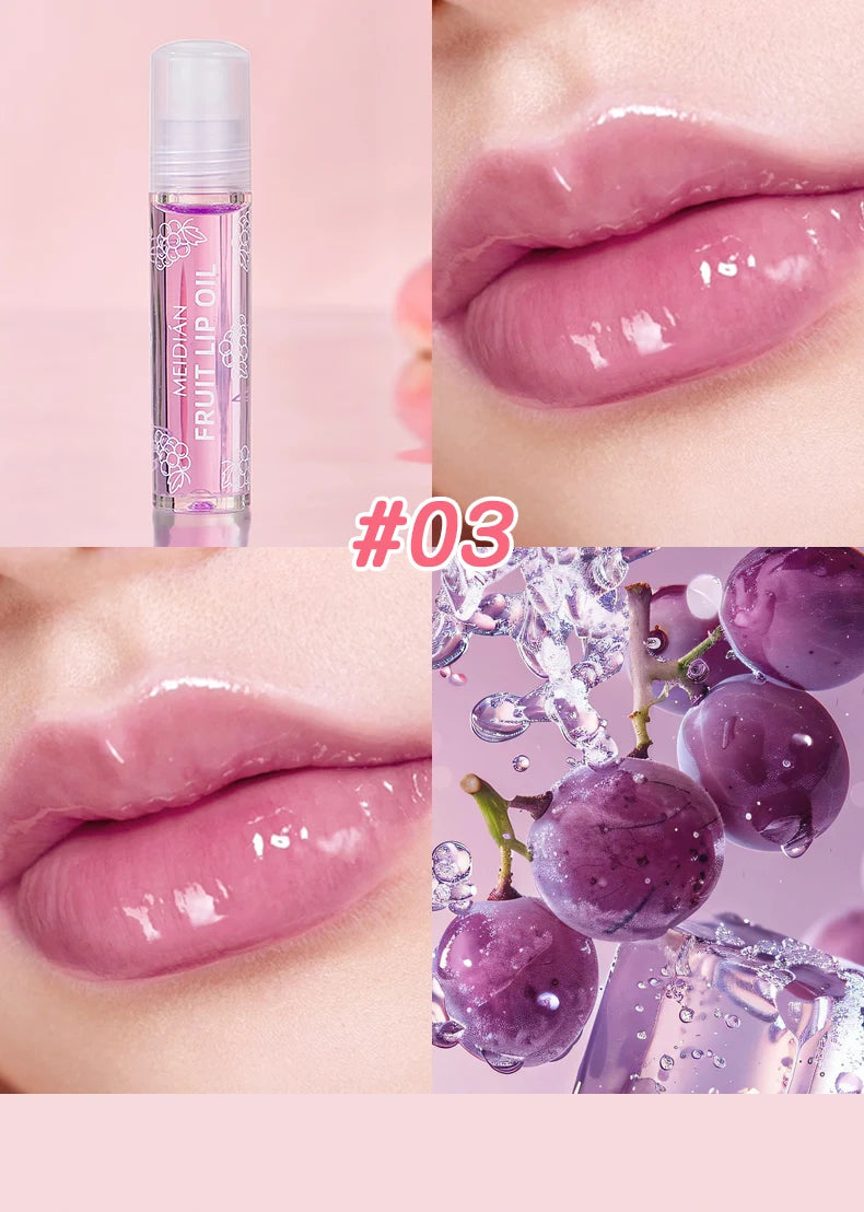 4 Piece Fruit Lip Oil Set Moisturizing Gloss for Dry Lips - 17
