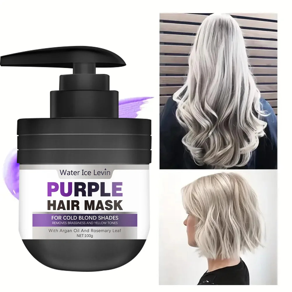 Purple Keratin Hair Mask Repairing Conditioner for Blonde Hair 100g