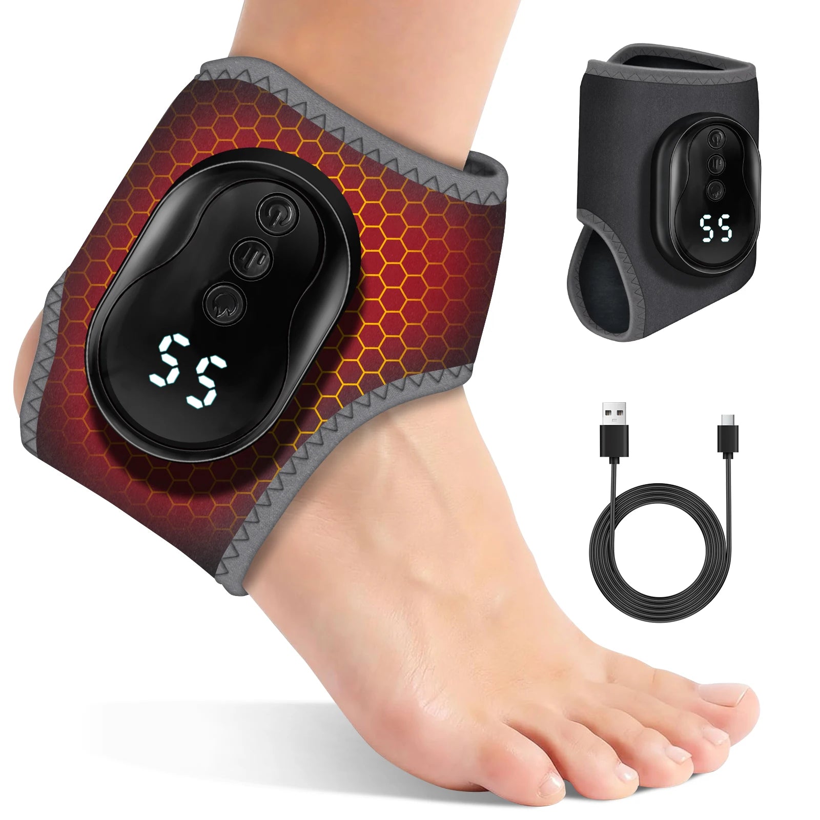 Vibration Ankle and Wrist Massager Wrap - 1