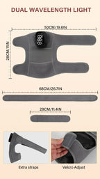 Cordless Heated Vibration Knee Massager for Joint Pain Relief