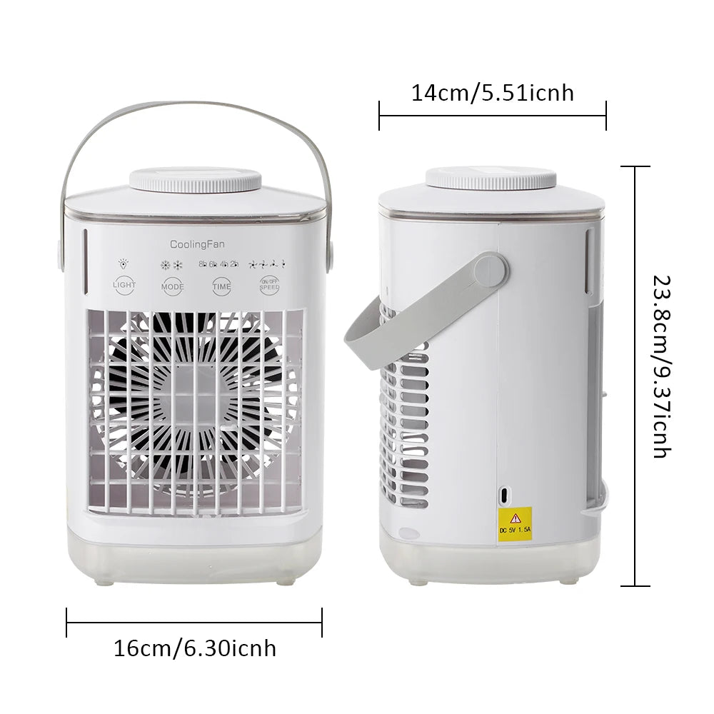 Portable USB Desktop Air Cooler and Humidifier - 14