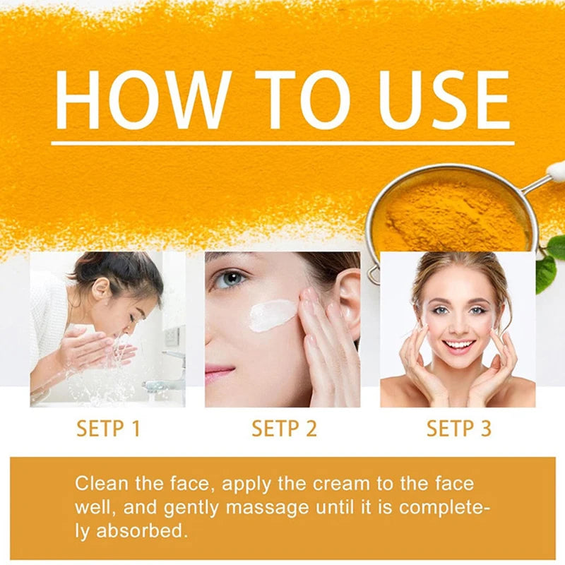 Turmeric Vitamin C Firming Face Cream Moisturizing Anti Aging Skincare - 6