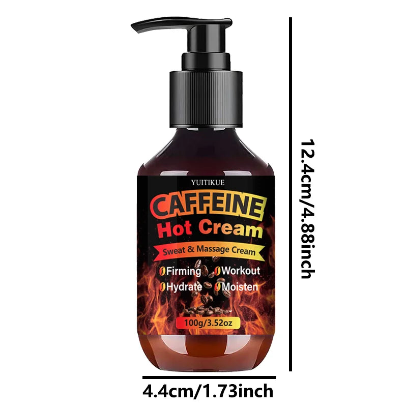 Yuitikue Caffeine Hot Cream Firming Sweat and Workout Body Massage Gel