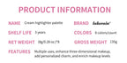 8-Color Cream Blush and Contour Palette