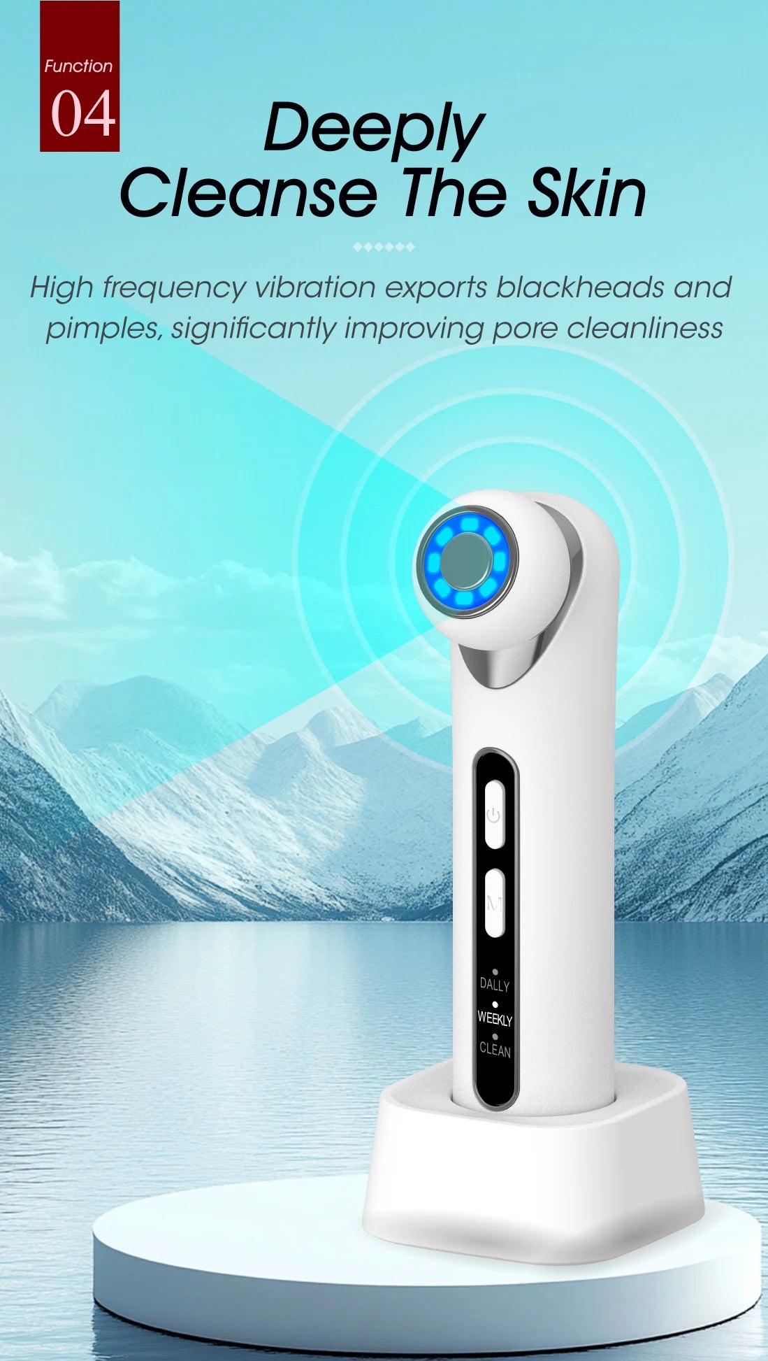 3-in-1 LED Photon Eye Facial Massager for Dark Circles and Puffiness