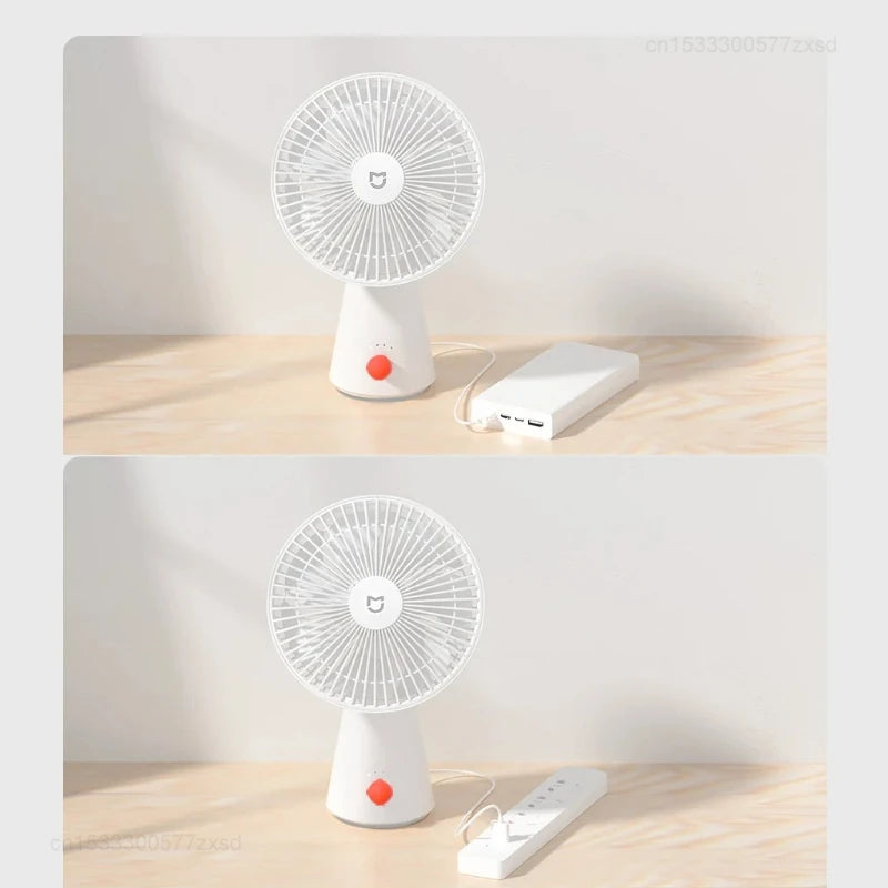 Mijia Desktop Fan Rechargeable Portable Cooling Table Fan 2 in 1