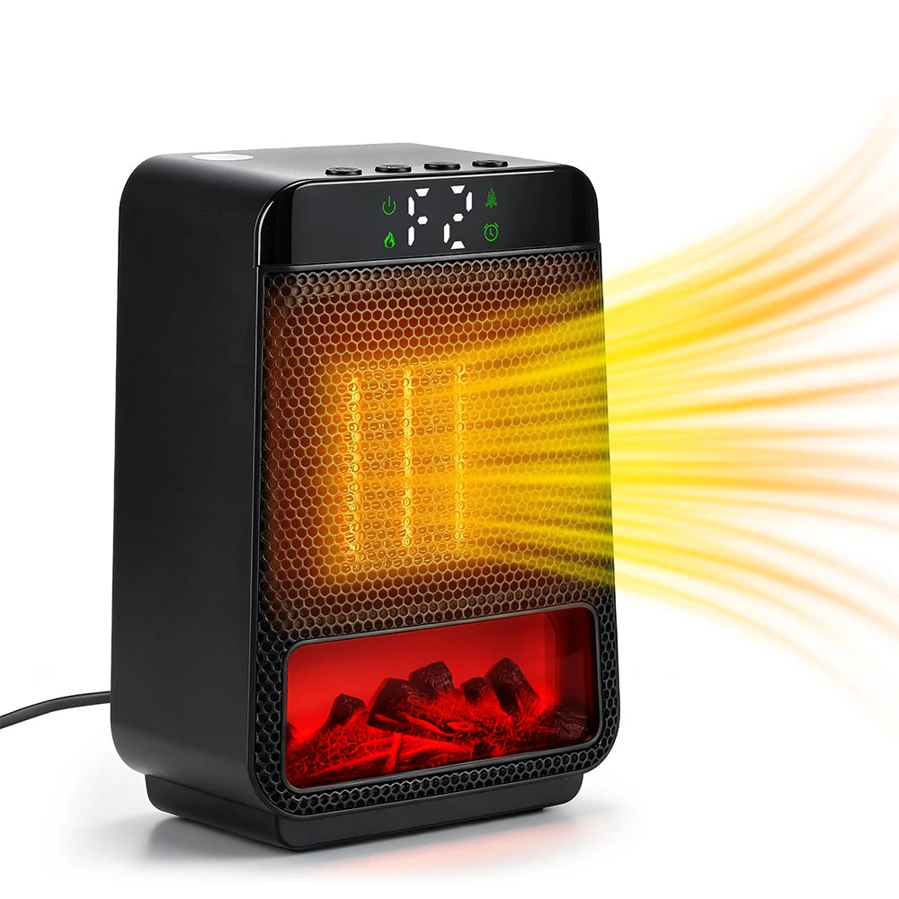 Portable Electric Space Heater with PTC Fast Heating and LED Display