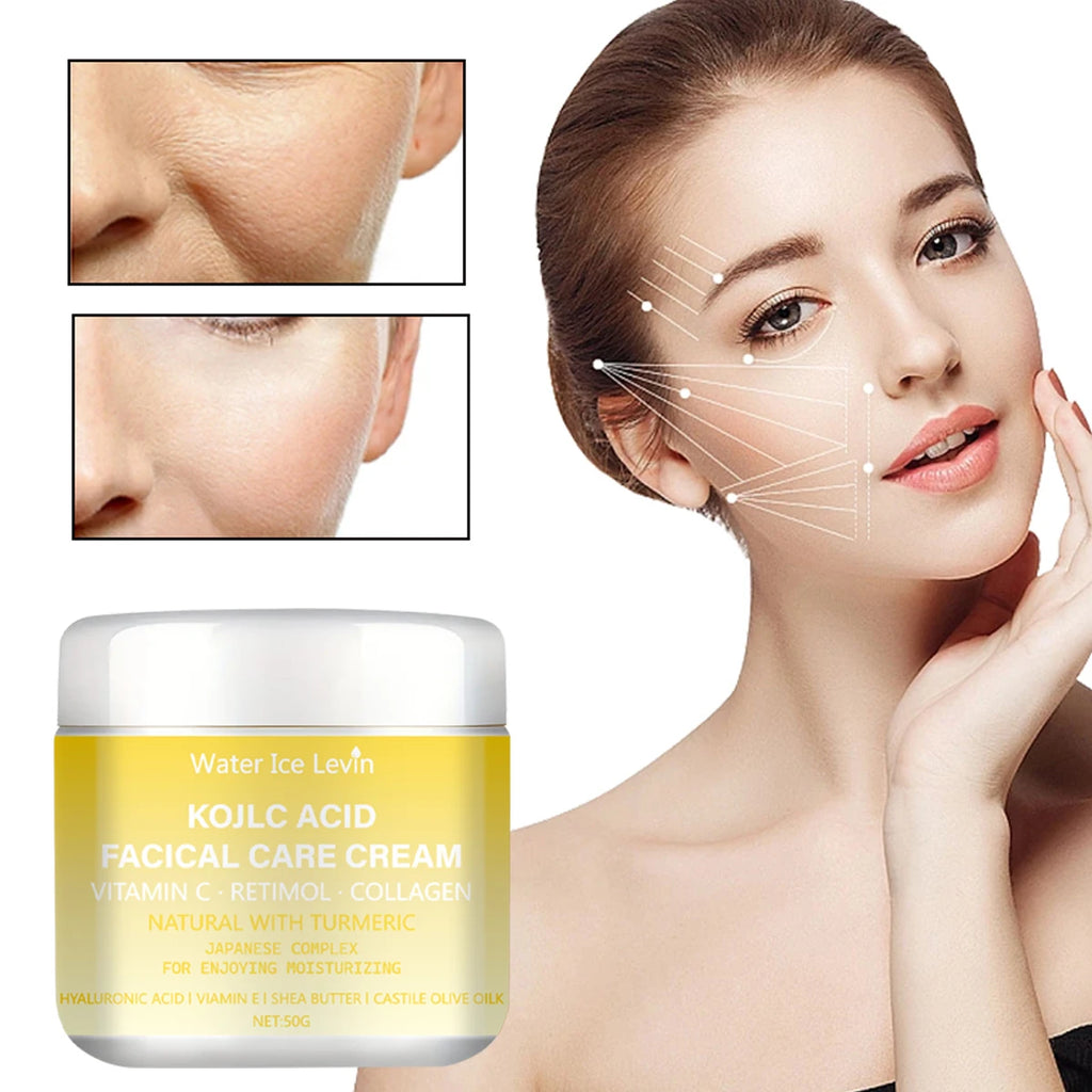 Water Ice Levin Kojic Acid Brightening Cream Vitamin C Retinol Moisturizer