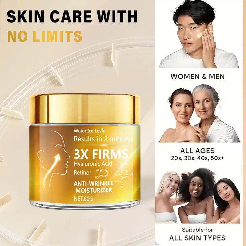 3X Anti Wrinkle Face Cream Retinol Hyaluronic Acid Firming Moisturizer - 2