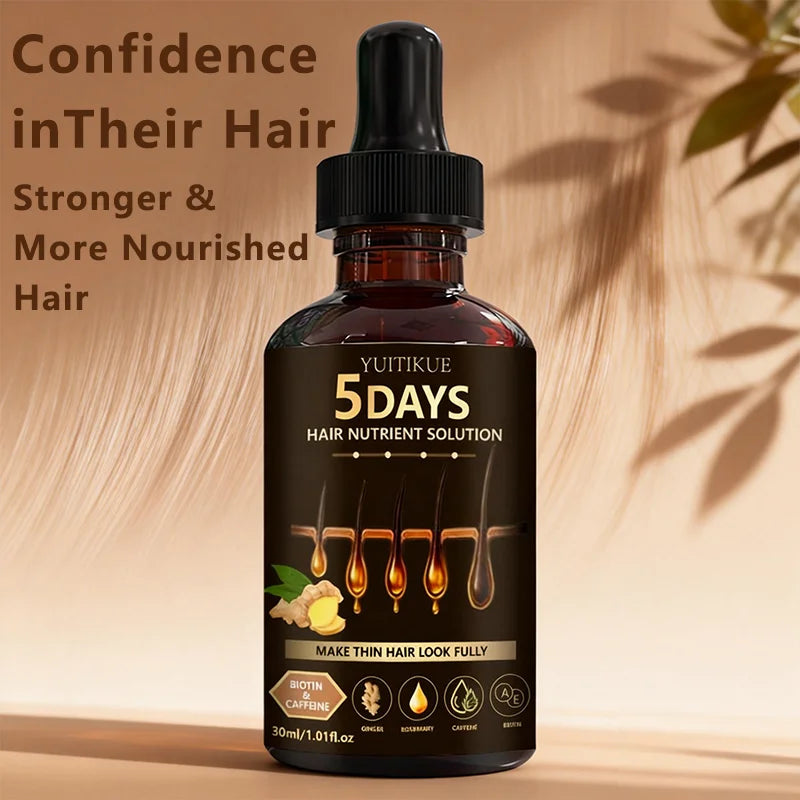 YUITIKUE Hair Nutrient Serum 30ml Ginger Biotin Rosemary Caffeine - 12