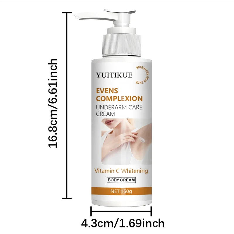 YUITIKUE Underarm Brightening Cream Dark Spot Corrector Vitamin C 150g